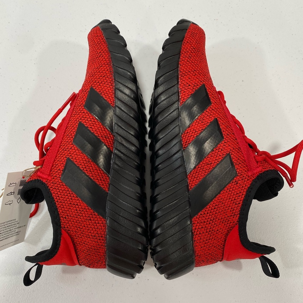 NIB Adidas Red & Black Sneakers Kids Size 4 Kaptur 3.0 Running Shoes Women’s 5.5 - Picture 7 of 13